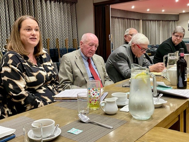 Andrea Kirk at the Rotary Club